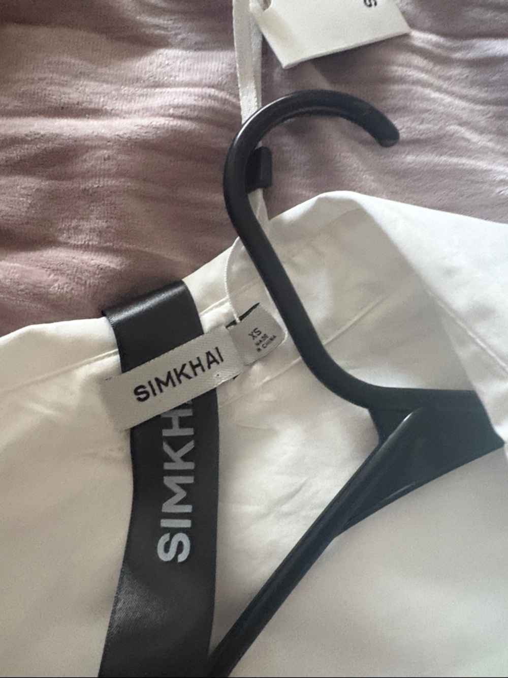 Jonathan Simkhai White Shirt Midi Dress with Black Belt - Picture 12 of 12